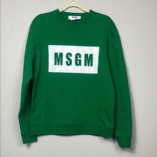 Felpa msgm milano logo box - milano,