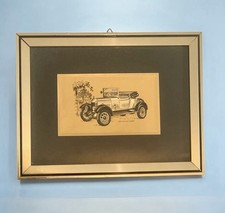 Stampa vintage in lamina d'oro