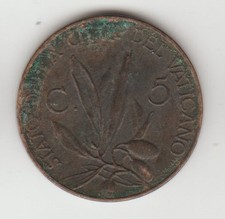PIO XI VATICANO 5 CENTESIMI