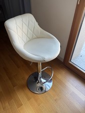 4 Sgabelli bianchi da cucina in ecopelle 