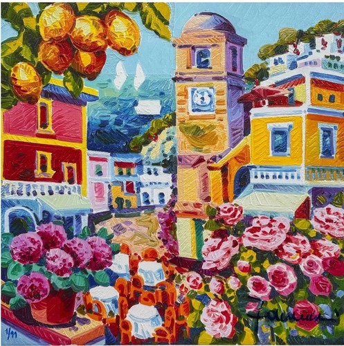 Pace nella piazzetta capri - nella, di