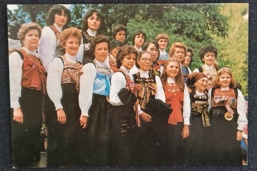 Cartolina folcloristica - cartolina,