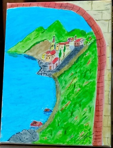 Quadro dipinto tempera su - quadro,