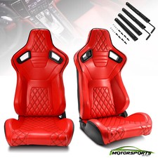 Red pvc leather rear - rear, black