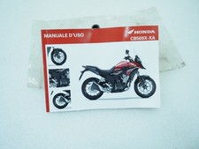 libretto uso e manuntenzione per honda cb 500 x-xa originale