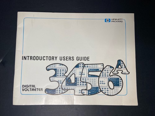 3456a voltmetro digitale - hp,