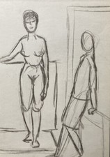 2 Donne Nudi In Studio Atelier