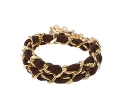 BRACCIALE BOCCADAMO  MYA - TH/BR03 MARRONE CORDONCINO SUPER OFFERTA MAXI SCONTO