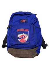 Zaino borsa vintage anni 90 Nike Tennis Camp Agassi tela blu Swoosh Challenge