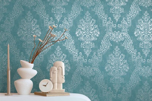 Carta parati con ornamenti - con,