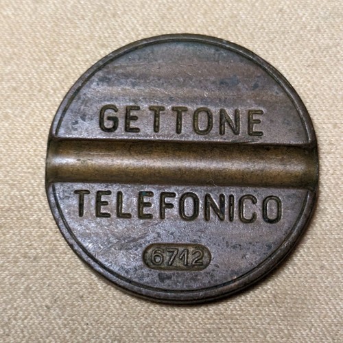 Gettone telefonico 6712 senza - telefonico,