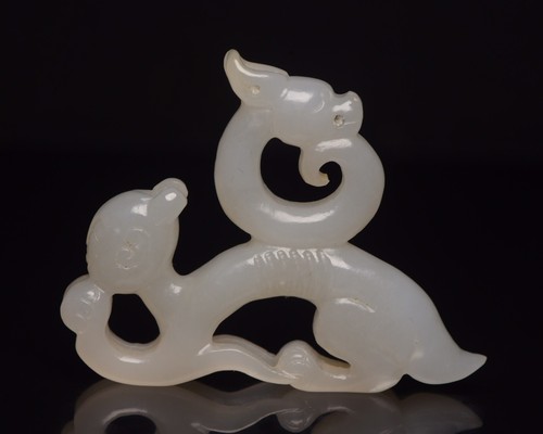 Vecchia statuina drago arte