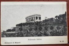 1900 CARTOLINA NAPOLI RISTORANTE PALLINO VIA TASSO EDIZIONI BIDERI NON VIAGGIATA
