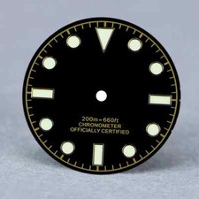 Quadrante nero opaco 28,5 mm