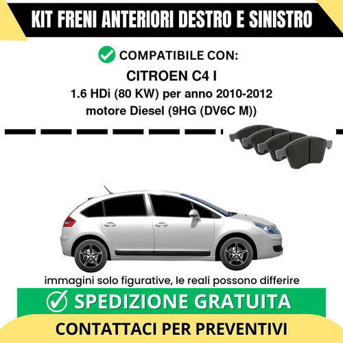 Pastiglie freno anteriori per - pastiglie,