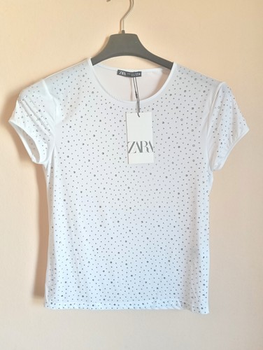 Shirt bianca zara - t-shirt,