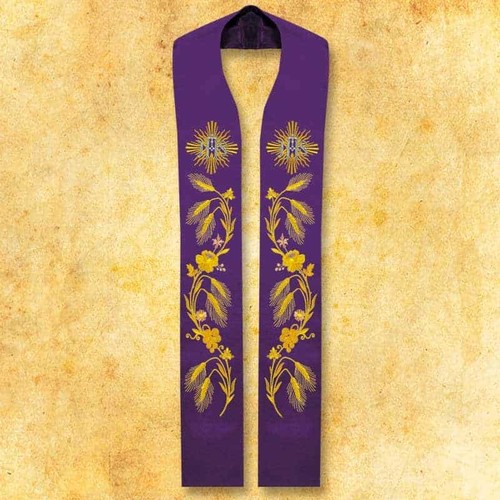 Stola sacerdotale ricamata