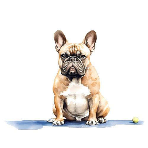 Bulldog francese cane auto