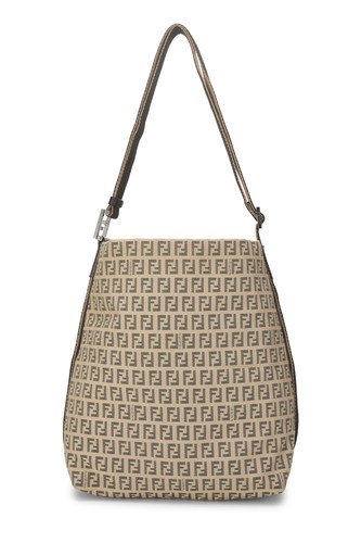 Fendi brown zucchino canvas - brown,