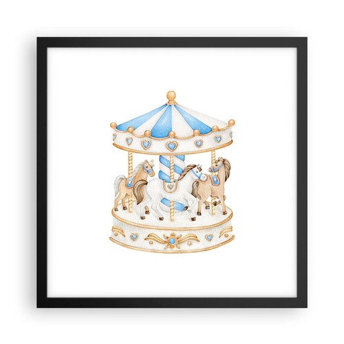 Poster 40x40cm cavalli - poster, giostra
