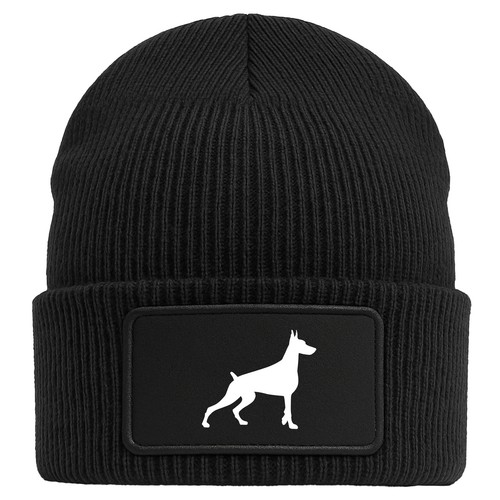 Beanie dobermann silhouette - dobermann,