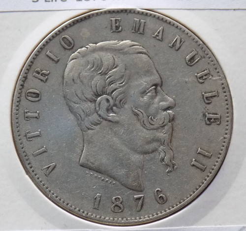 Lire 1876 zecca roma - 1876,
