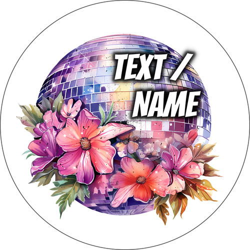 Cake topper palla discoteca