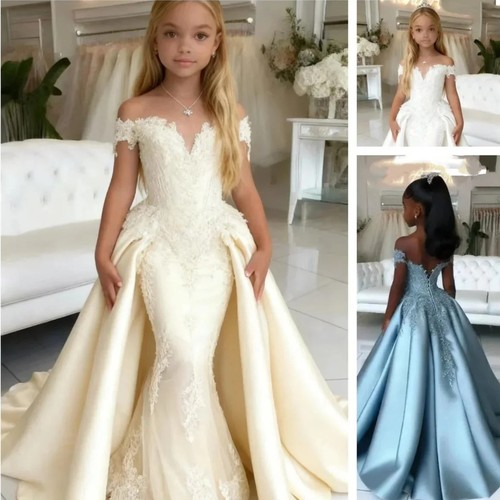 Elegante abito bambina - , raso
