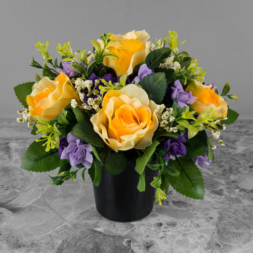 Vaso tomba fiori seta