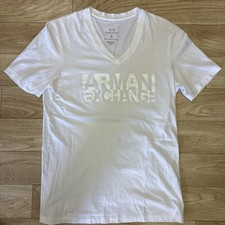 Armani Exchange White V-Neck