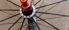 Ruota Bici 28 tubolare cerchio ambrosio mozzo Spada carbon