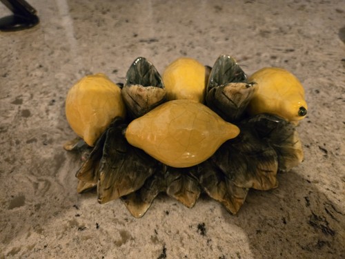 Portacandele limone maiorlica - limone,