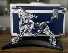 Swarovski Crystal Large Bull Figurina 2004 Edizione Limitata # 04.751/10.000