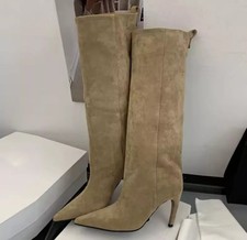 Stivali Alti A Punta In Simil