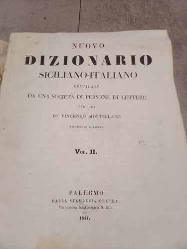 Dizionario siciliano italiano - dizionario,