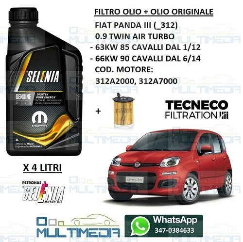 Kit filtro olio - filtro,