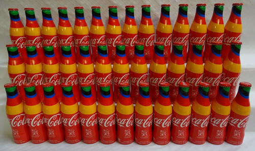 Coca cola aluminium - coca, bottles
