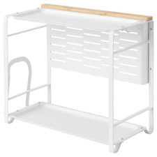 Organizzatore da piano cucina IKEA AVSTEG bambù e bianco misure 40x21 cm