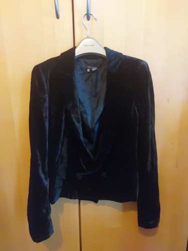 Giacca zara nera velluto feel - giacca,