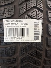 SET 4 GOMME 235/55R17 103V DOT2019  PIRELLI WINTER SOTTOZERO 3 USATO INVERNALE X