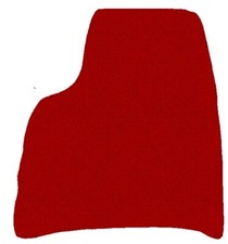 Conducente per Lancia Phedra 2002-2013r 2 file di sedili, Rosso Tappeti Tappetin