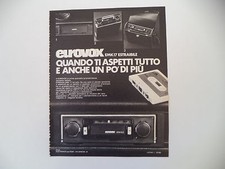 advertising Pubblicità 1976 AUTORADIO EUROVOX EMK 17