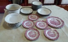 Stock Piatti porcellana Royal Richard Romantic England Penshurst Place corredo