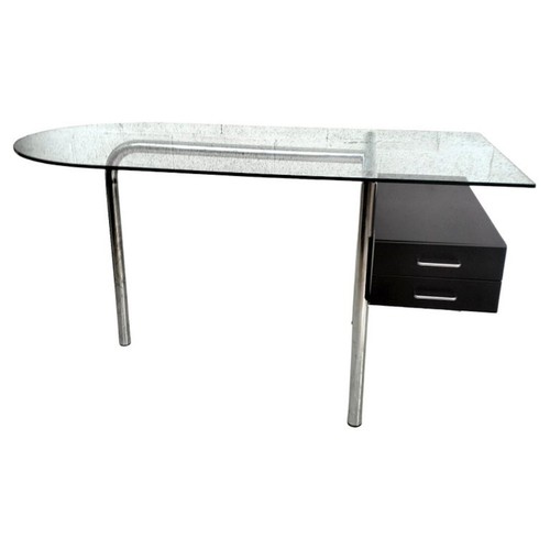 Steel chromed and - steel, desk