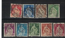 1908 Svizzera - Allegoria dell'"Helvetia" seduta - Usato