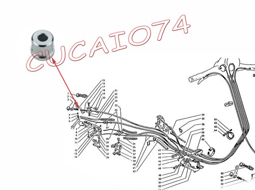 Boccola guaina cavo freno - cavo,