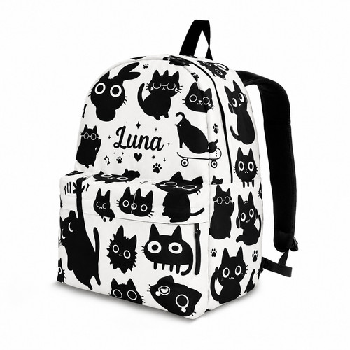 Zaino gatto nero - zaino,