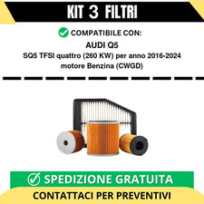 Kit 3 Filtri Tagliando per