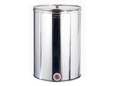 SERBATOIO ACCIAIO INOX CONTENITORE ENOLOGICO VINO OLIO CISTERNA RECIPIENTE LT200