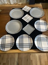 Set 10 piatti a quadri e